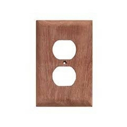 Whitecap 60170 Teak Outlet Cover Receptacle Plate | Blackburn Marine Teak Accessories